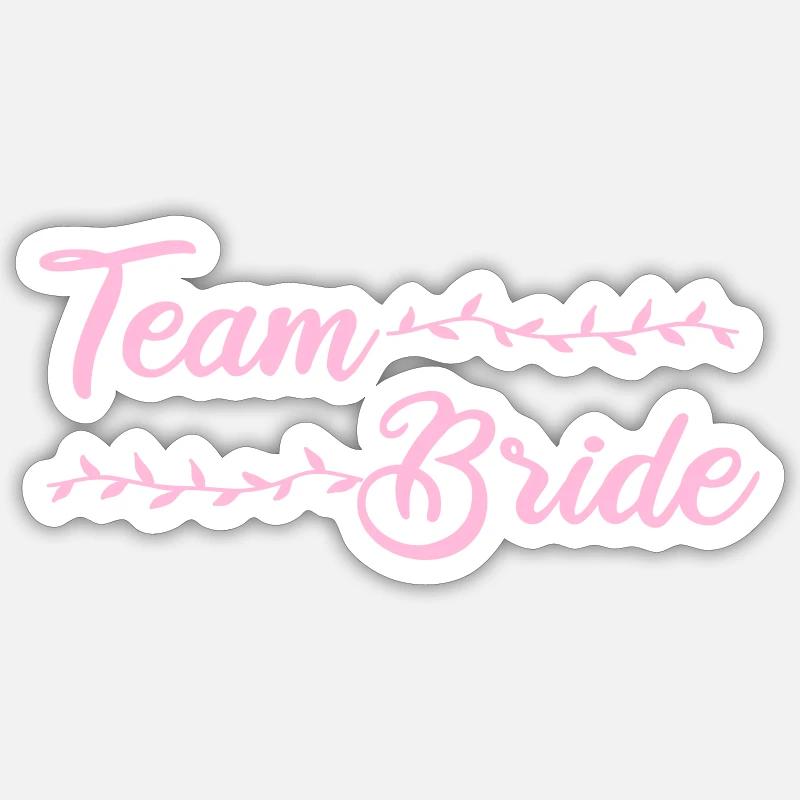 Équipe Bride - Sticker taille S (10 x 10 cm) - blanc mat