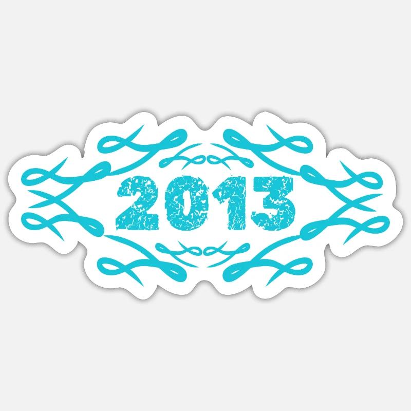 2013 - Sticker size S (10 x 10 cm) - white matte
