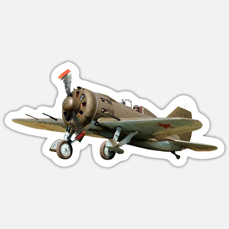 I-16 - Sticker taille S (10 x 10 cm) - blanc mat