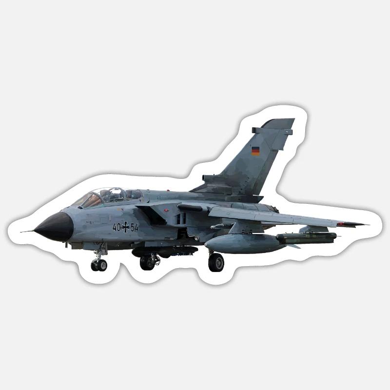Tornade - Sticker taille S (10 x 10 cm) - blanc mat