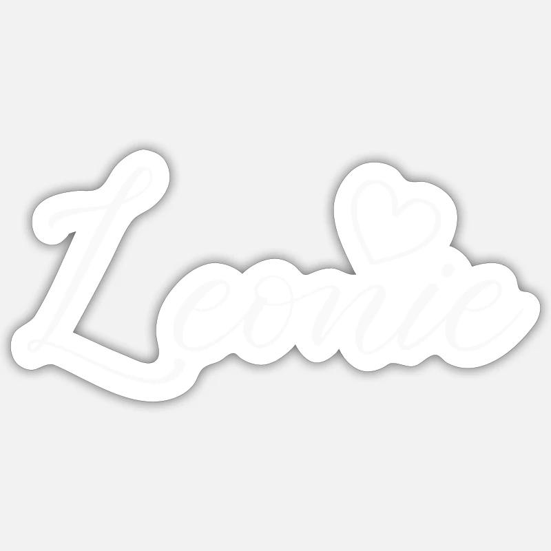 Leonie Name - Sticker size S (10 x 10 cm) - white matte
