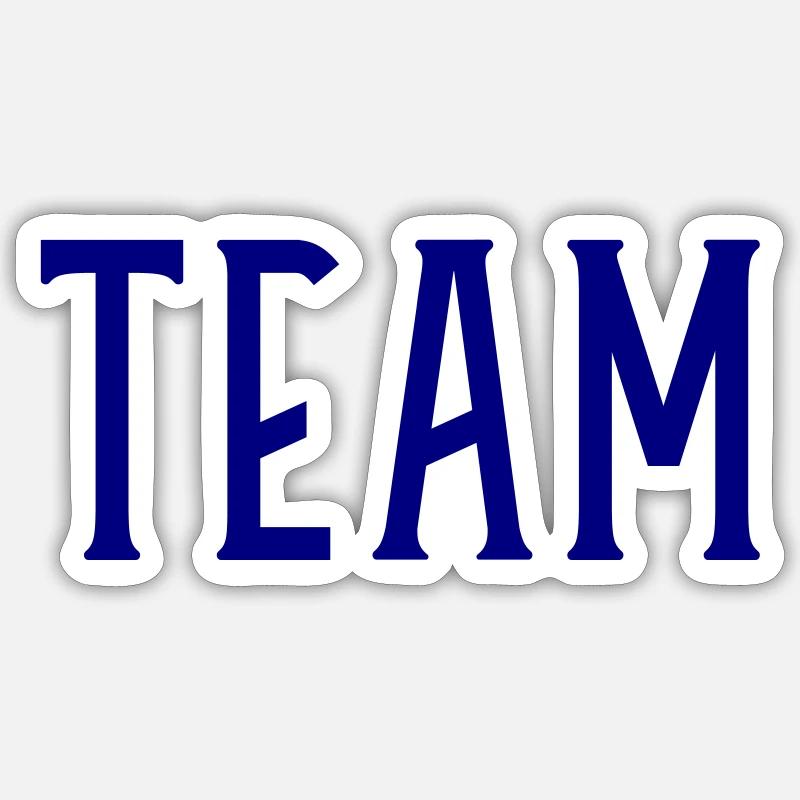 Équipe - Sticker taille S (10 x 10 cm) - blanc mat