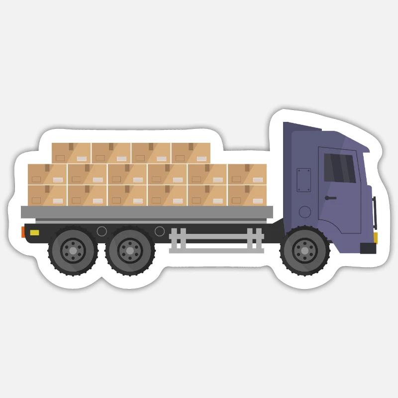 Container trucks Sticker size S (10 x 10 cm)