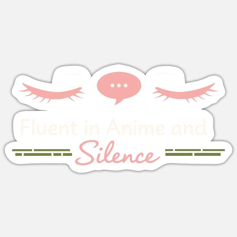 Anime-introvert Weeb Stubenhocker - Sticker Größe S (10 x 10 cm) - Mattweiß