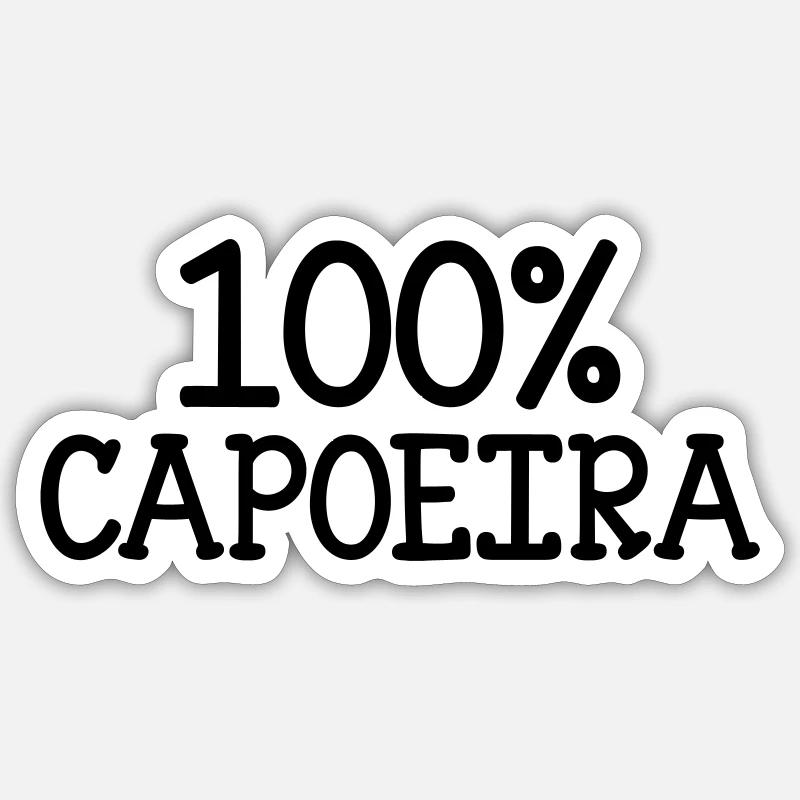 Capoeira - Combat - Danse Sticker taille S (10 x 10 cm)