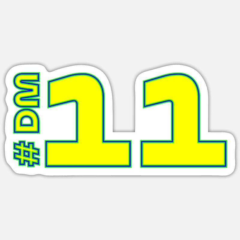 -DM11-2026 - Sticker Größe S (10 x 10 cm) - Mattweiß