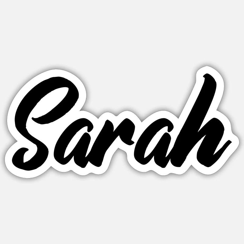 sarah_name - Sticker size S (10 x 10 cm) - white matte