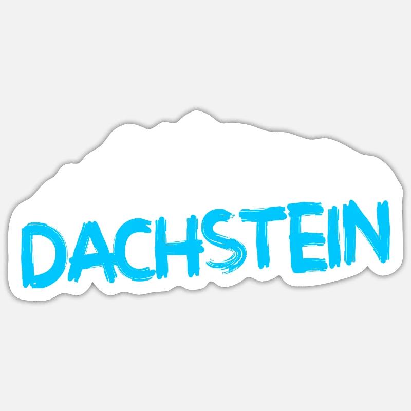 Souvenir de Dachstein Ramsau Autriche - Sticker taille S (10 x 10 cm) - blanc mat
