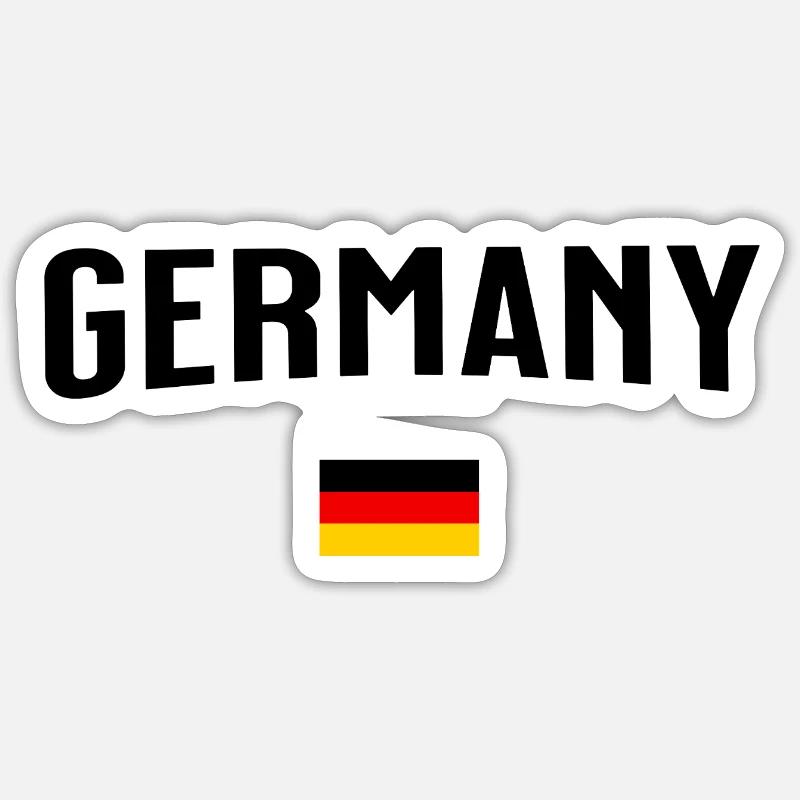 Germany - Sticker Größe S (10 x 10 cm) - Mattweiß