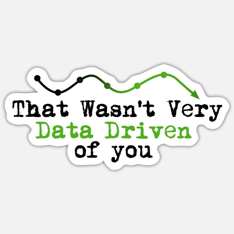 Data Driven Graphline Logo - Sticker size S (10 x 10 cm) - white matte