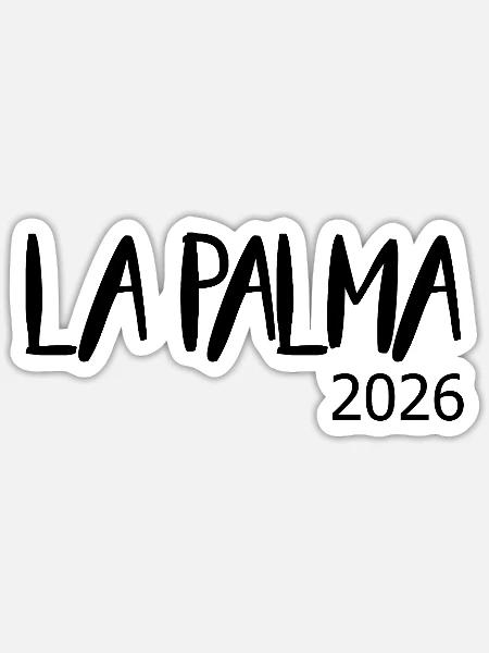 La_Palma_2026 - Sticker Größe S (10 x 10 cm) - Mattweiß