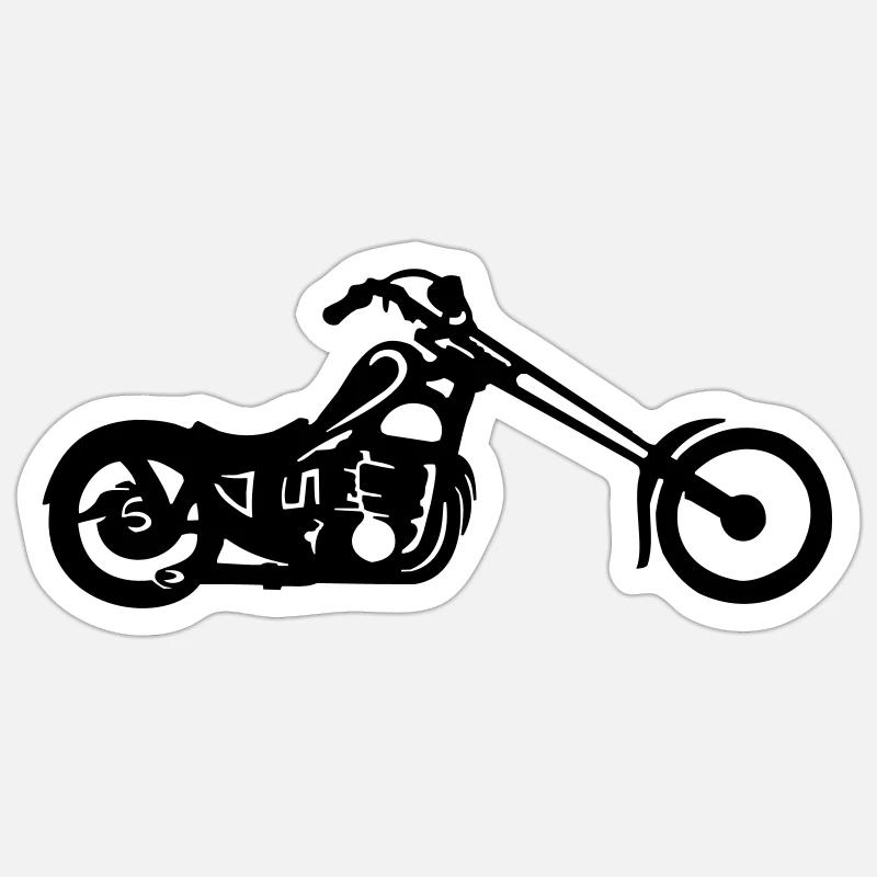 Chopper 01 Sticker Größe S (10 x 10 cm)