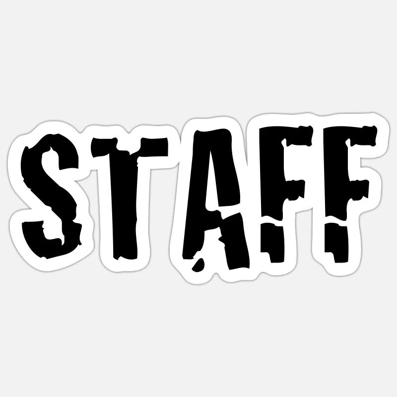 staff Sticker size S (10 x 10 cm)