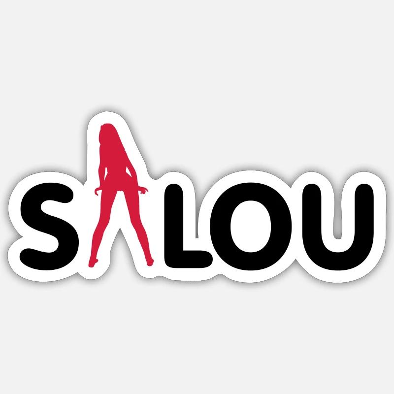Salou 2014 - Sticker taille S (10 x 10 cm) - blanc mat