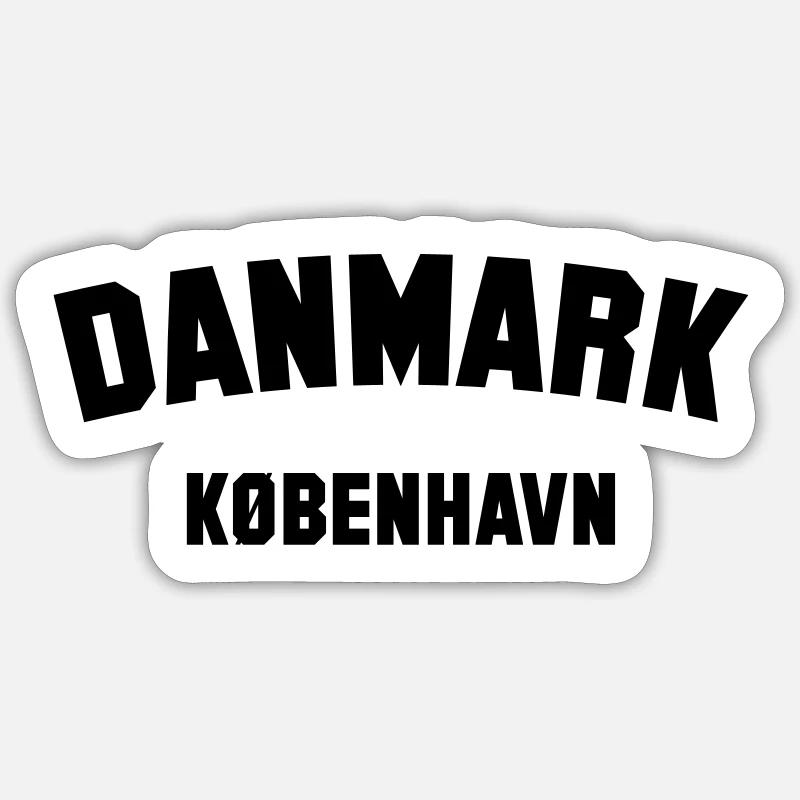 Copenhague, Danemark Danemark Sticker taille S (10 x 10 cm)