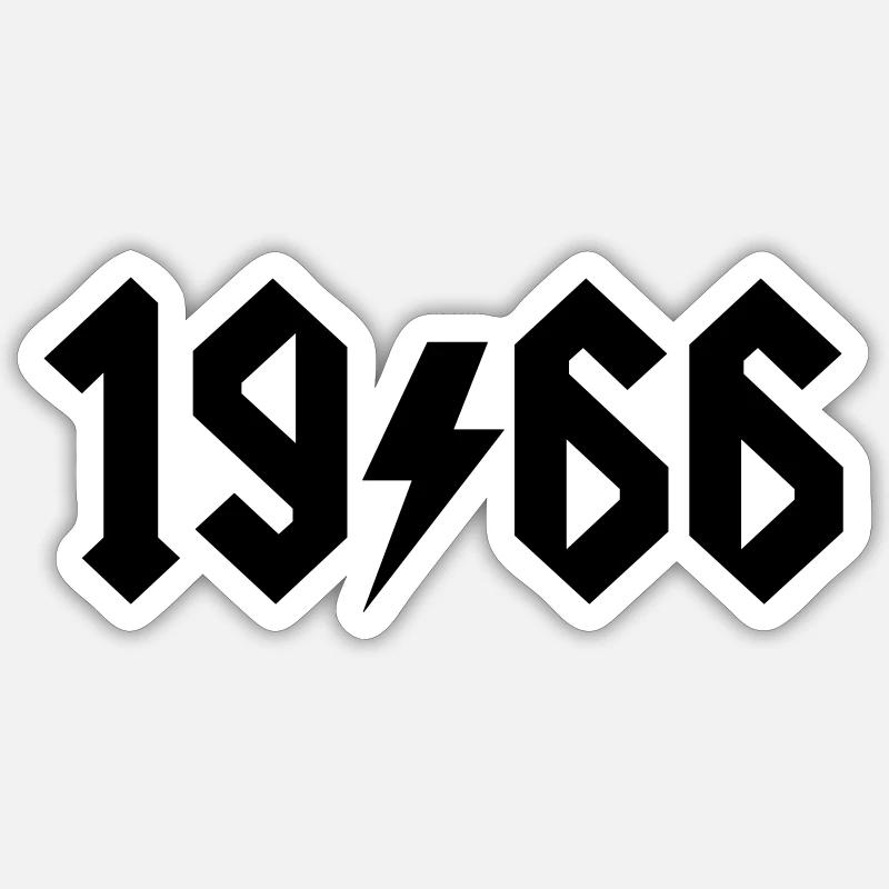 1966 - Sticker size S (10 x 10 cm) - white matte