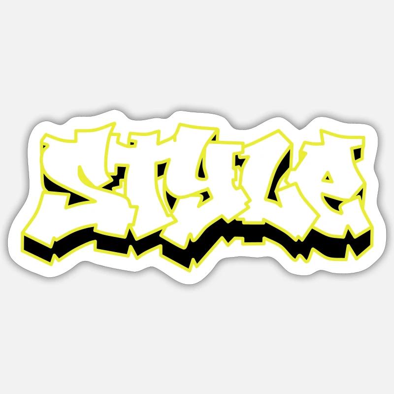 Style - Sticker size S (10 x 10 cm) - white matte