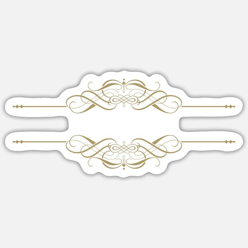 Separators · Headers · Frames - Sticker size S (10 x 10 cm) - white matte