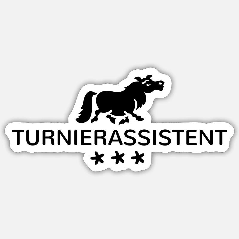 Turnierassistent - Turniertrottel Sticker Größe S (10 x 10 cm)