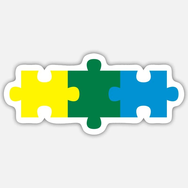 puzzle Sticker size S (10 x 10 cm)