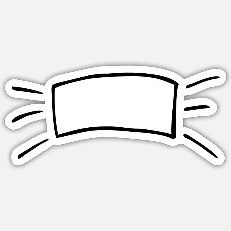 banner - Sticker size S (10 x 10 cm) - white matte
