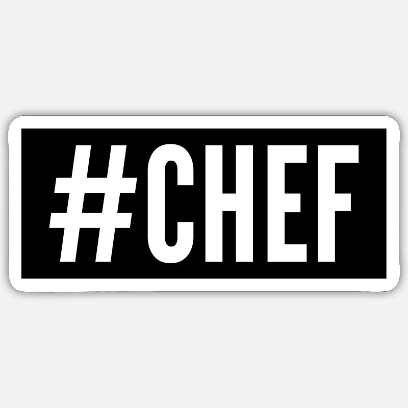 chef Sticker taille S (10 x 10 cm)