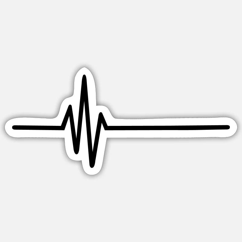 Frequenz Puls Sticker Größe S (10 x 10 cm)