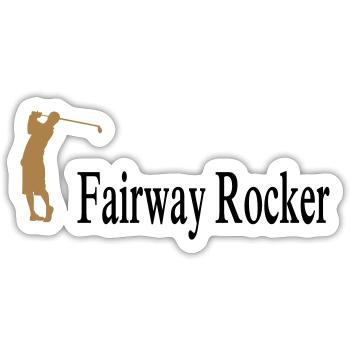 golf - Sticker size S (10 x 10 cm) - white matte - Front