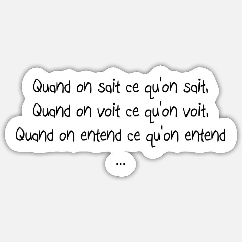 Sprüche Sticker Größe S (10 x 10 cm)