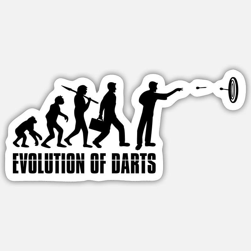 logo text evolution of entwicklung cool spielen da Sticker Größe S (10 x 10 cm)
