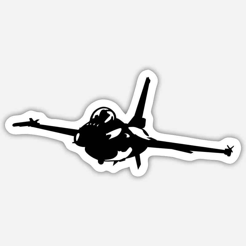 f_16 - Sticker taille S (10 x 10 cm) - blanc mat