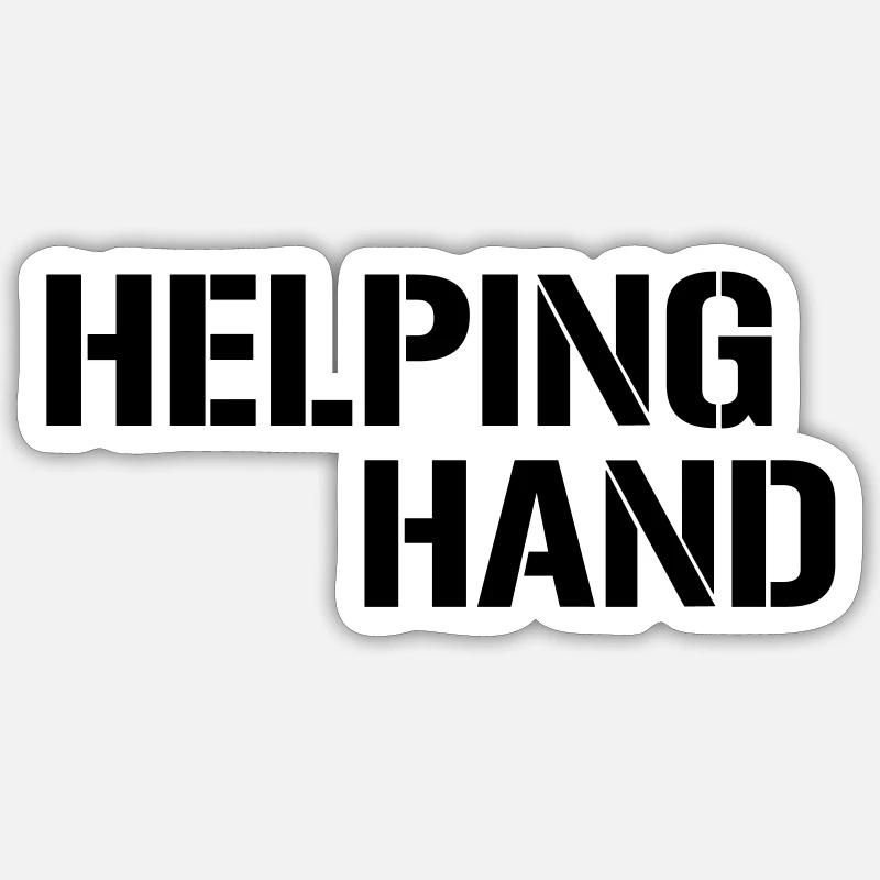 Helping Hand Sticker size S (10 x 10 cm)