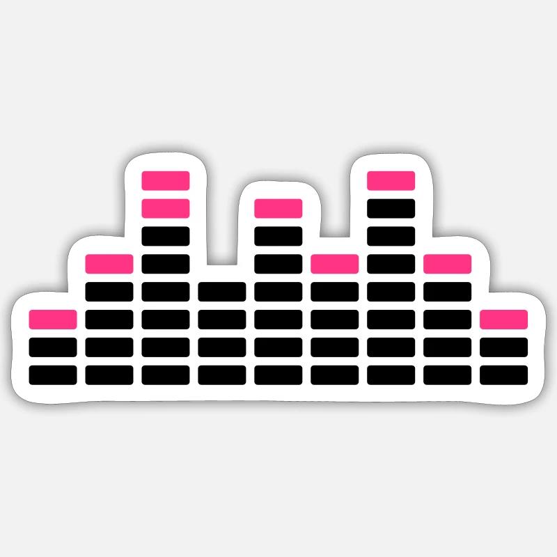 Equalizer - Sticker size S (10 x 10 cm) - white matte