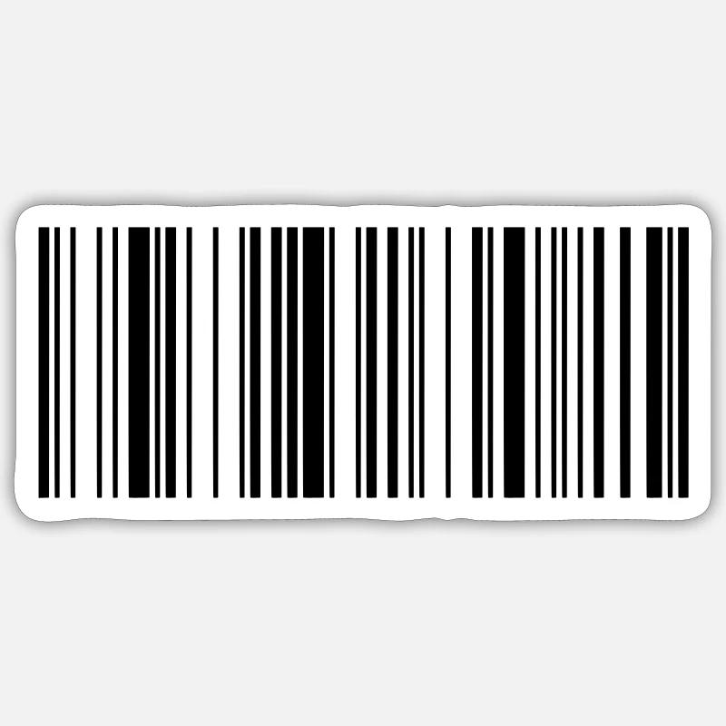 Barcode Scannen EAN 1c Sticker Größe S (10 x 10 cm)