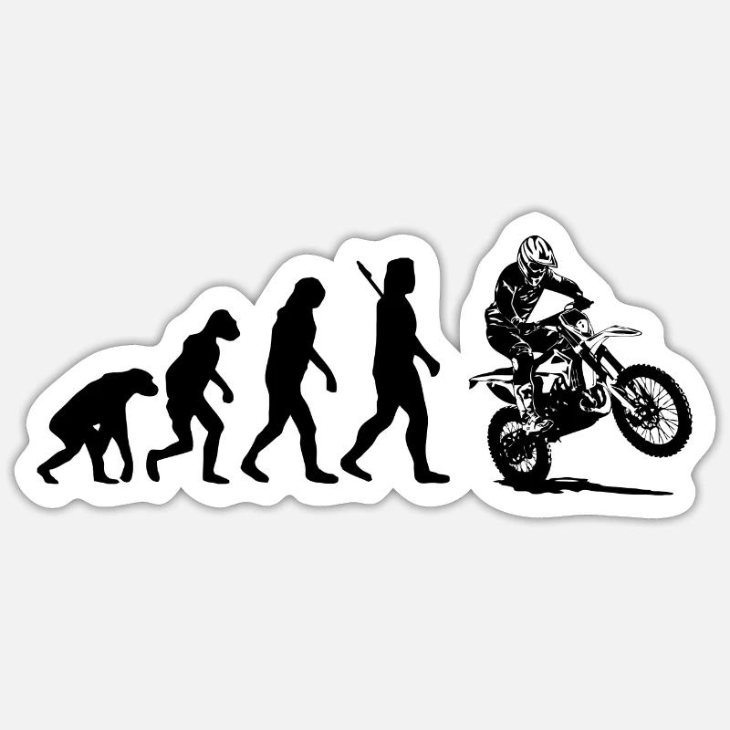 Evolution Enduro - off-road - motorcycle terrain sport Sticker size S (10 x 10 cm)