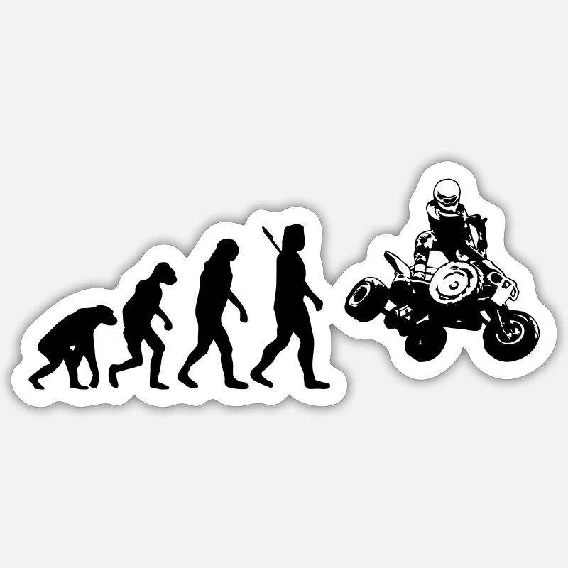 Evolution Quad Racer Sticker Größe S (10 x 10 cm)