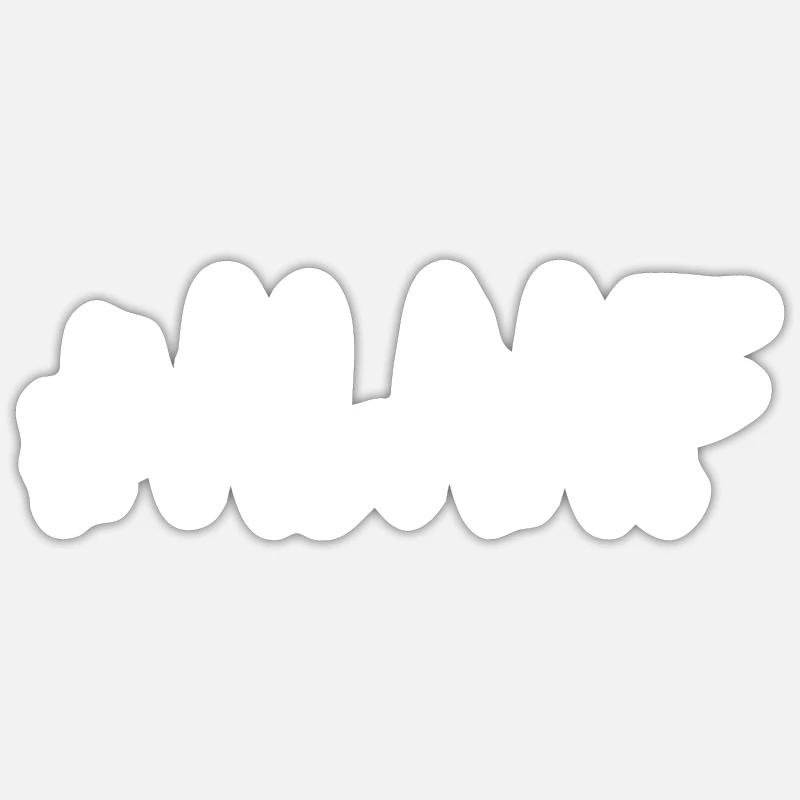 alaaf - Sticker size S (10 x 10 cm) - white matte
