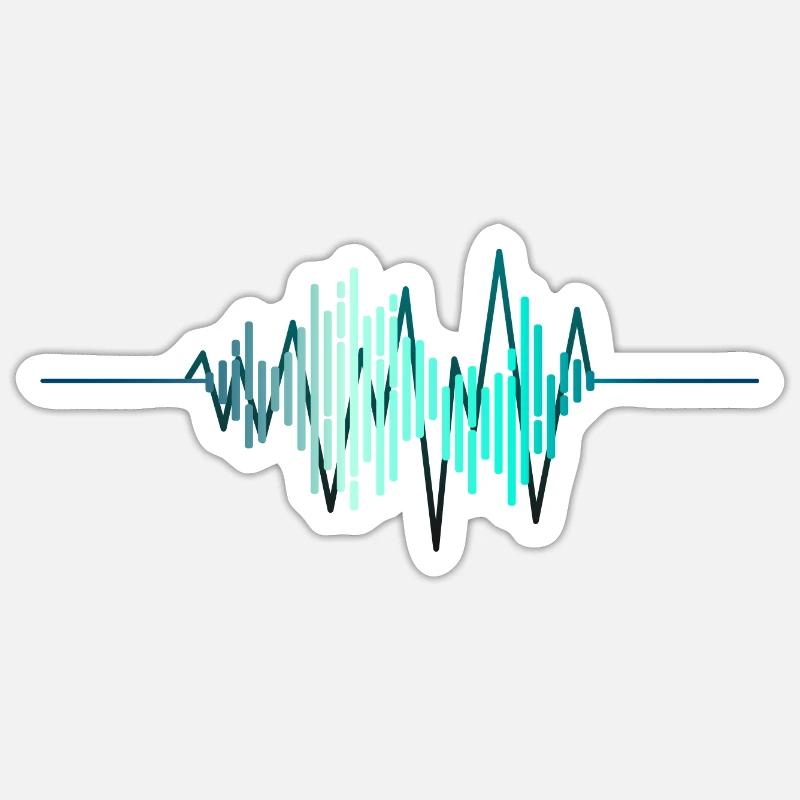 DJ - Sticker taille S (10 x 10 cm) - blanc mat