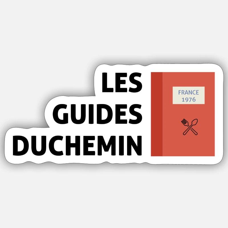 Les Guides Duchemin - Sticker taille S (10 x 10 cm) - blanc mat