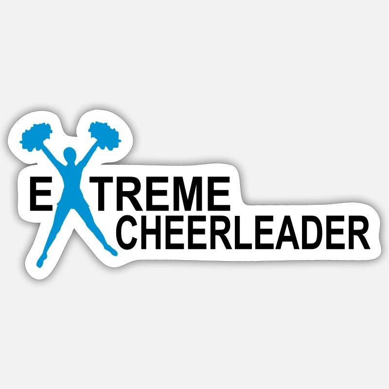 cheerleader - Sticker Größe S (10 x 10 cm) - Mattweiß