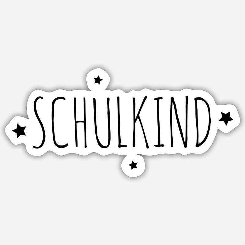 Schulkind Einschulung Geschenk Sticker Größe S (10 x 10 cm)