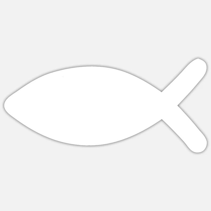 Jesus fish Sticker size S (10 x 10 cm)