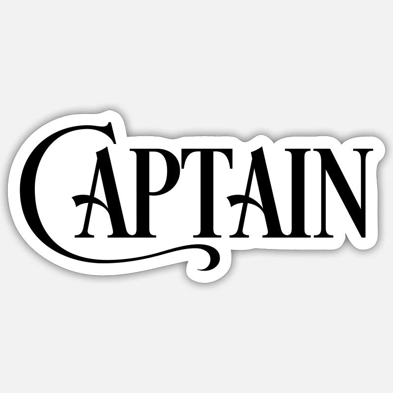 captain Sticker size S (10 x 10 cm)