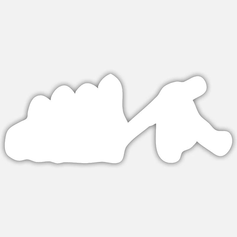 Javelin Javelin Javelin Throw Javelin Throw Evolution - Sticker size S (10 x 10 cm) - white matte