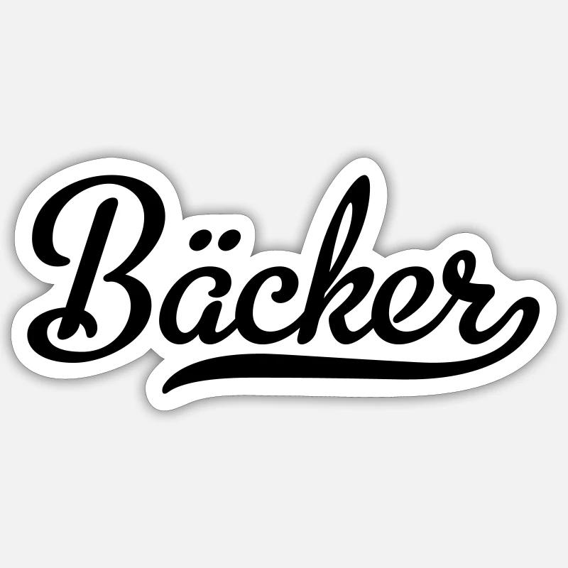 Bäcker Sticker Größe S (10 x 10 cm)