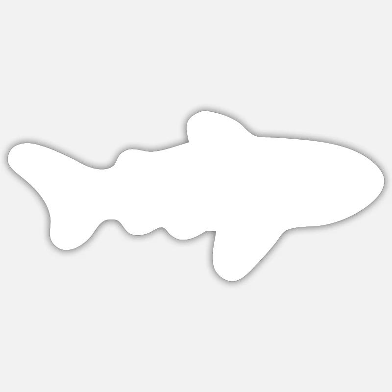 Whale Shark - Vector Design - Sticker size S (10 x 10 cm) - white matte
