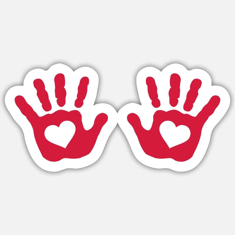 Hands Sticker size S (10 x 10 cm)