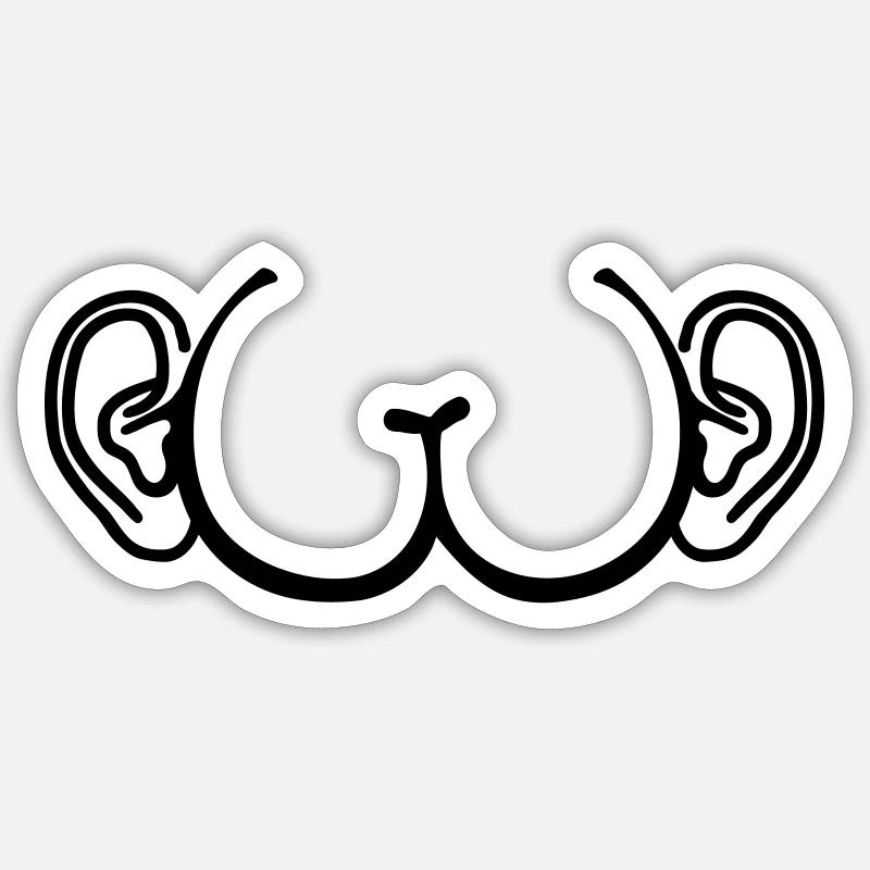 Arsch Sticker Größe S (10 x 10 cm)