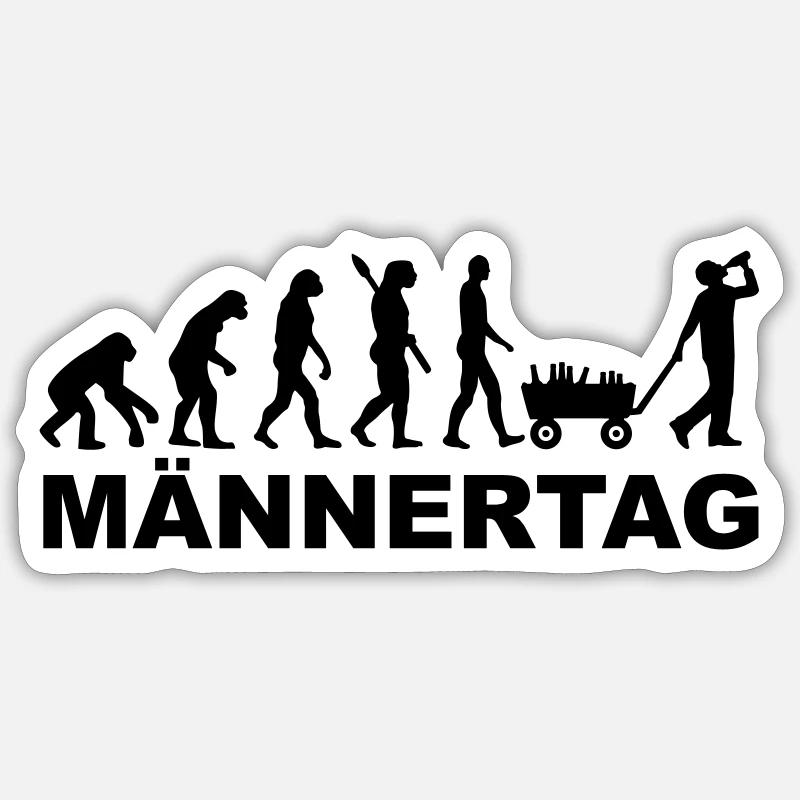 Männertag Sticker Größe S (10 x 10 cm)