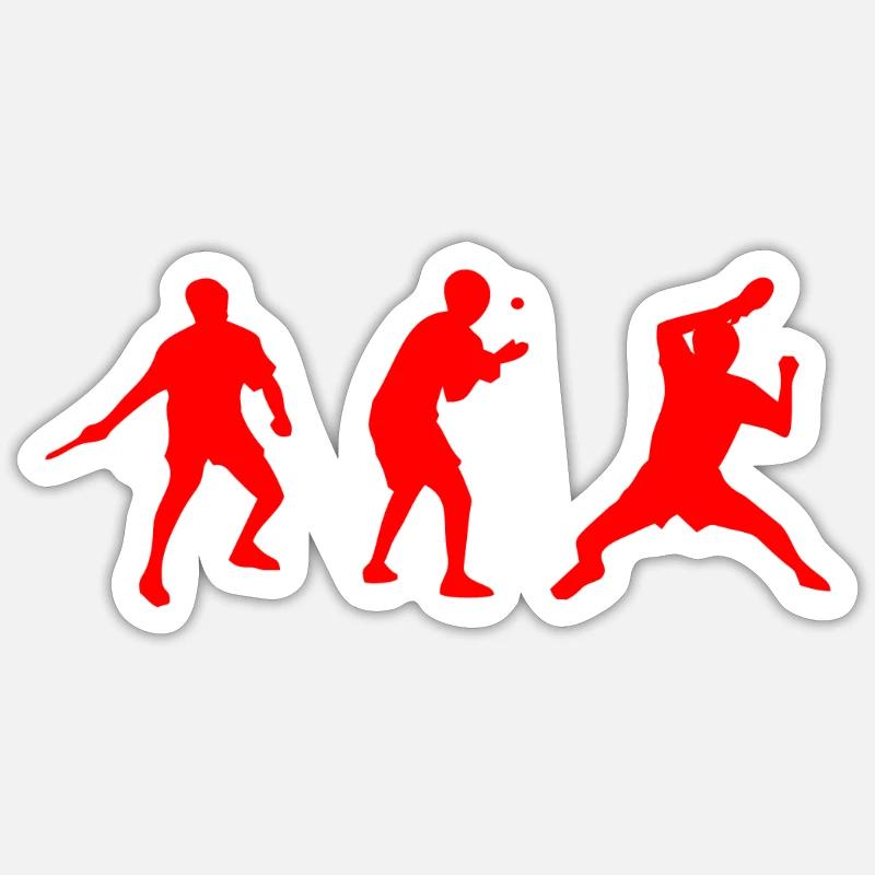 tennis de table Sticker taille S (10 x 10 cm)